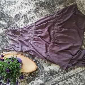 Free People Stunning Open V Back Lilac Dress